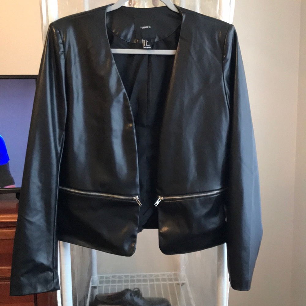 Faux Leather Jacket